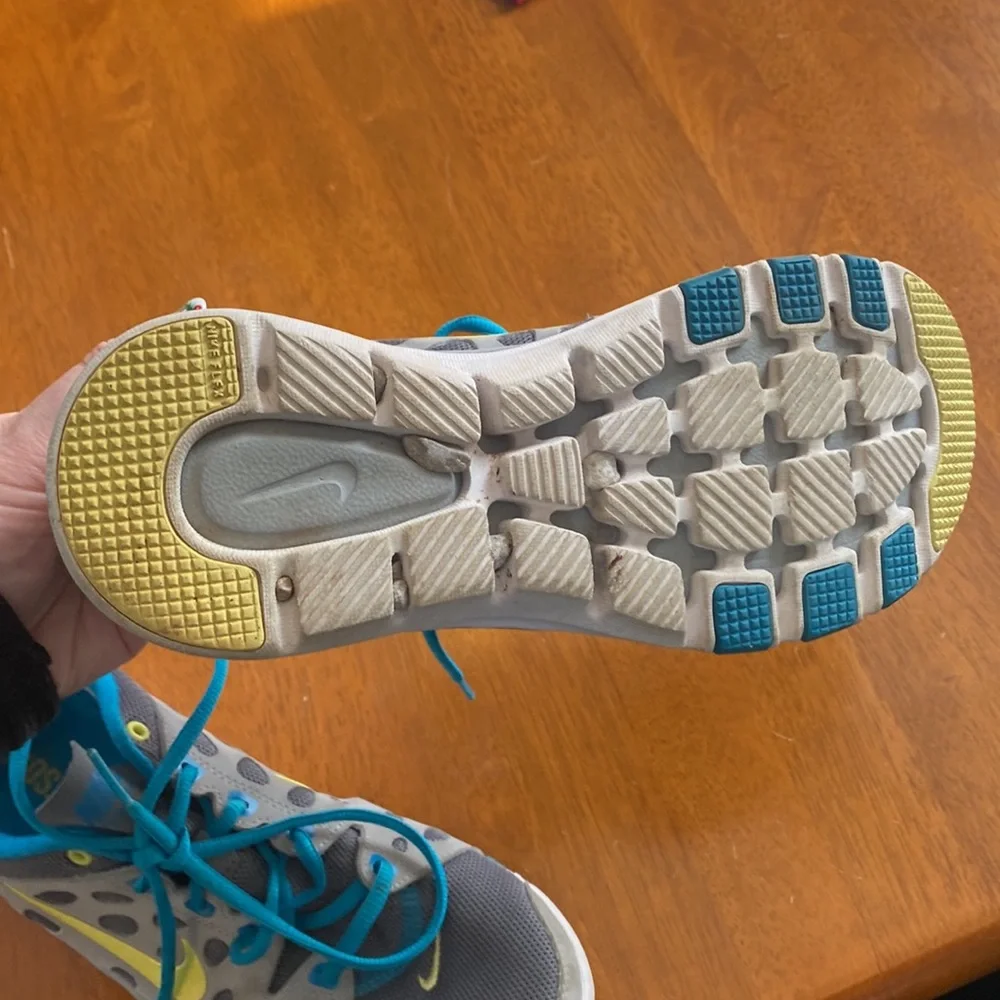 Nike Training Fitsole Sneakers Size 7 Blue Gray VGUC